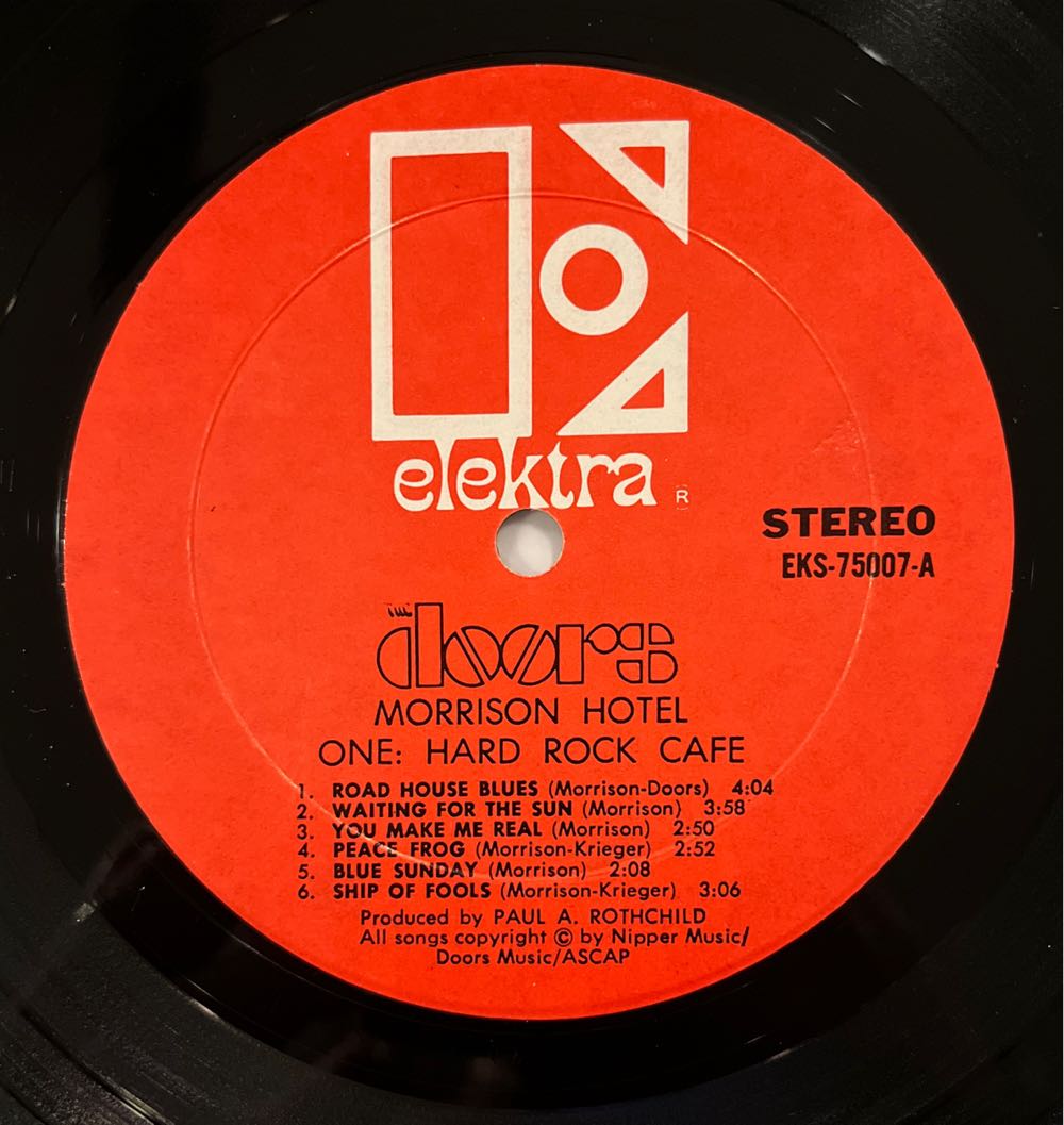 Morrison Hotel - Doors, The (12” - 37:47) music collectible - Main Image 3