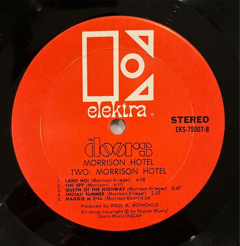 Morrison Hotel - Doors, The (12” - 37:47) music collectible - Main Image 4