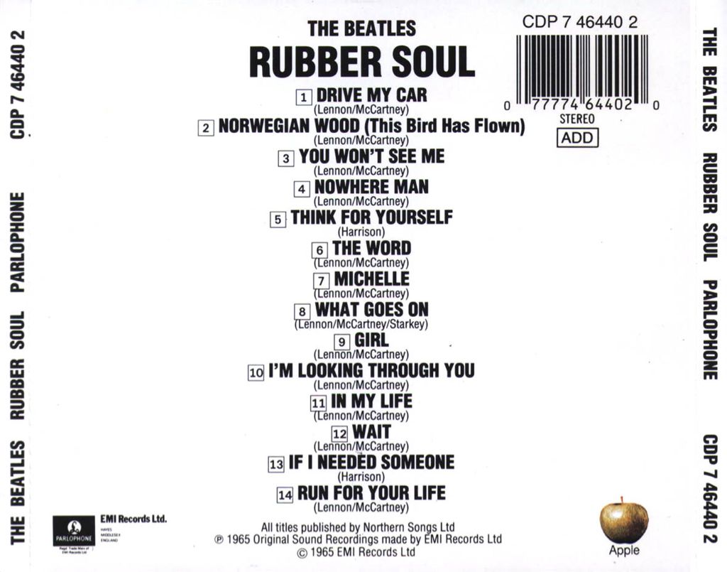 Rubber Soul - Beatles, The music collectible - Main Image 2