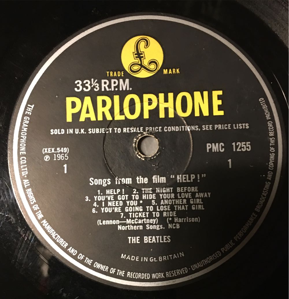 Help! - Beatles (12” - 33) music collectible - Main Image 3