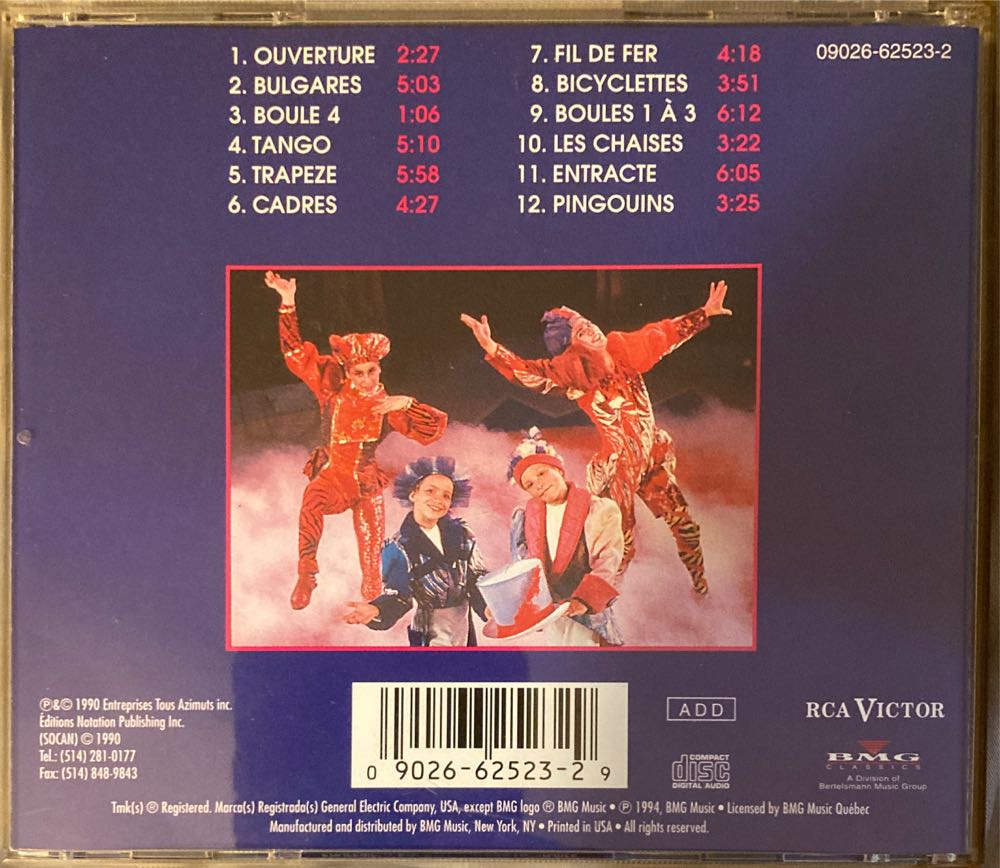 Cirque Du Soleil - Cirque Du Soleil (CD) music collectible [Barcode 090266252329] - Main Image 2