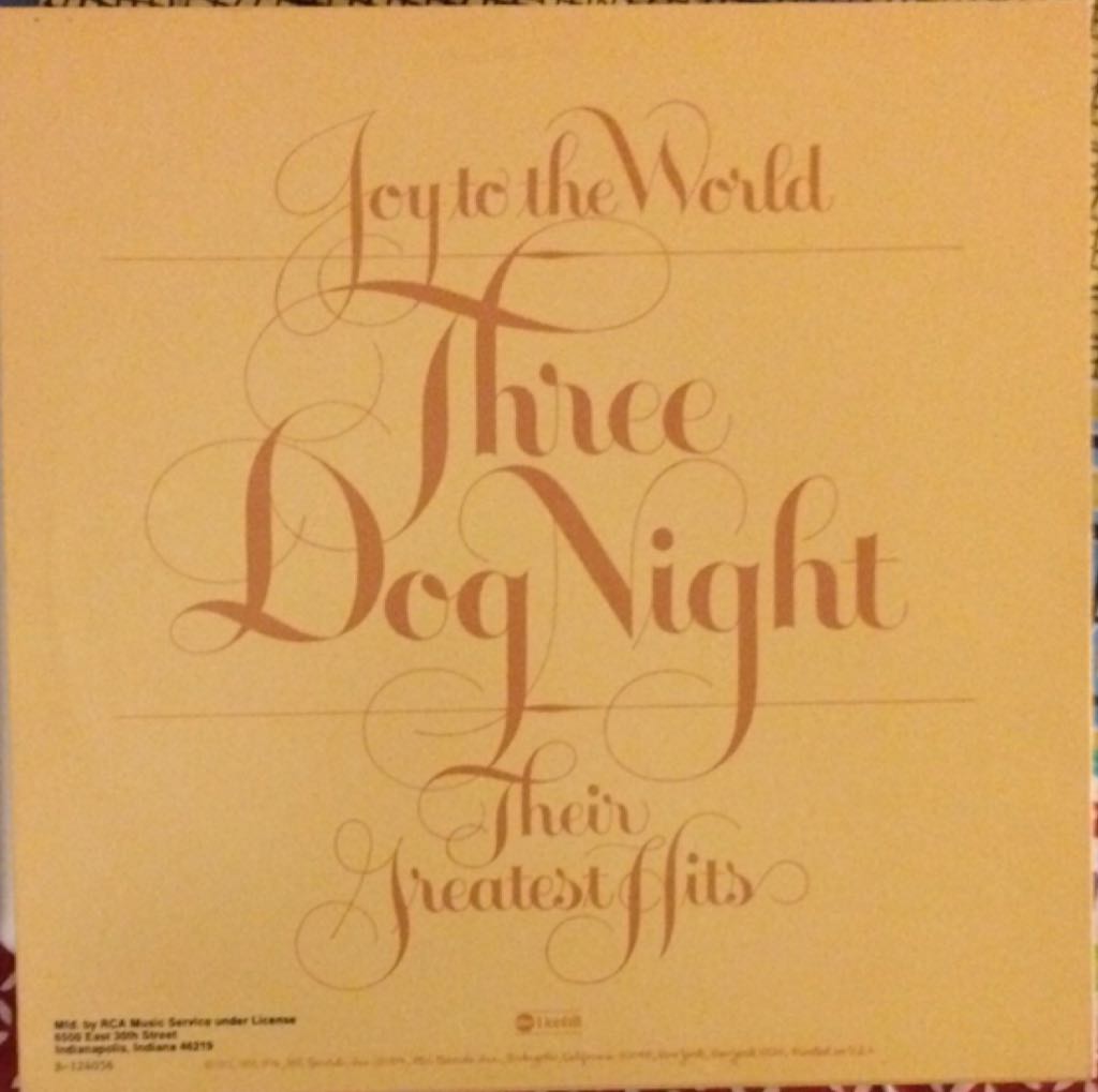 Joy To The World: Their Greatest Hits - Three Dog Night (12” - 4715) music collectible - Main Image 2