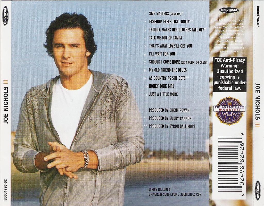 III - Joe Nichols (CD) music collectible - Main Image 2