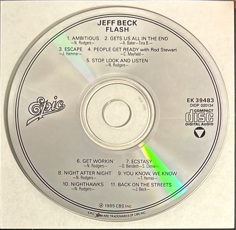 Flash - Jeff Beck (CD - 50) music collectible [Barcode 074643948326] - Main Image 4