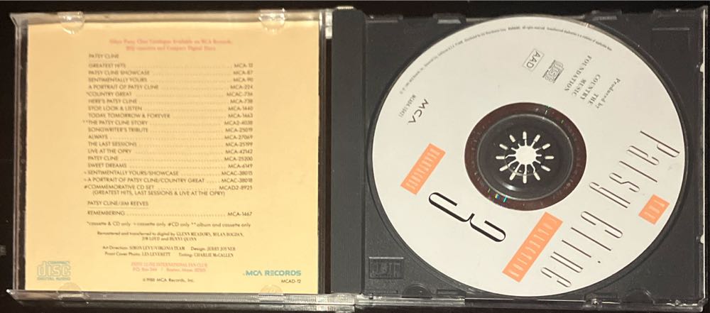 12 Greatest Hits - Patsy Cline (CD) music collectible [Barcode 020831365925] - Main Image 3
