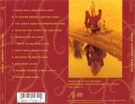 Racine - Jordan, Sass (CD - 4710) music collectible [Barcode 060271156424] - Main Image 2