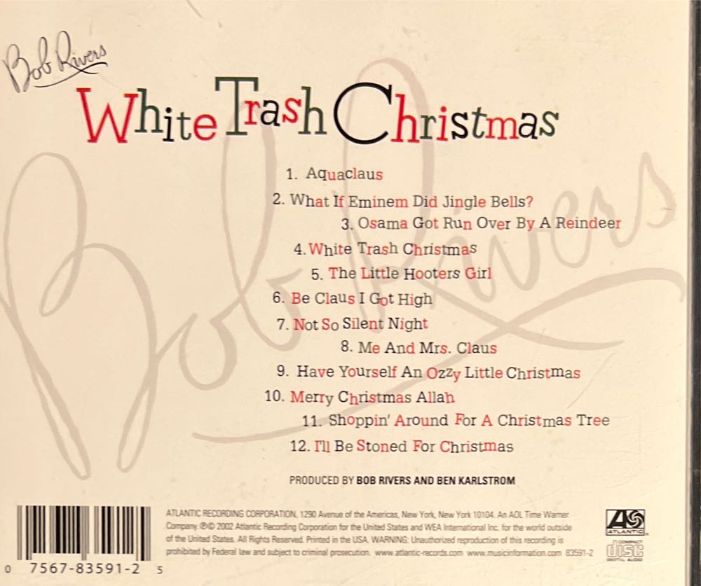 White Trash Christmas - Rivers, Bob (CD) music collectible [Barcode 075678359125] - Main Image 2