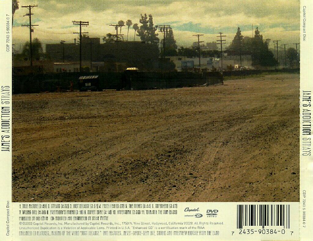 Strays - Jane’s Addiction (CD - 48) music collectible [Barcode 724359018621] - Main Image 2