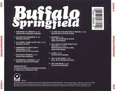 Buffalo Springfield - Buffalo Springfield (CD) music collectible [Barcode 075596208024] - Main Image 2