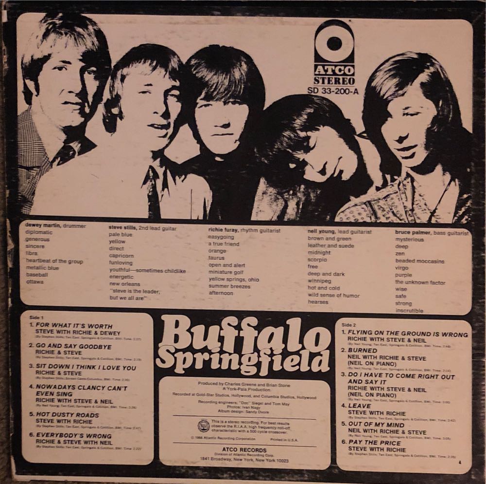 Buffalo Springfield - Buffalo Springfield (12”) music collectible - Main Image 2