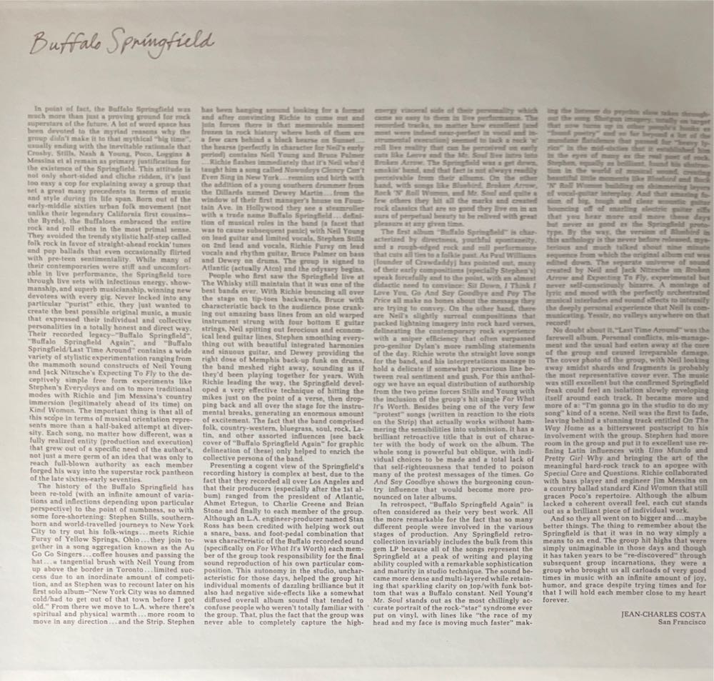 Buffalo Springfield - Buffalo Springfield (12”) music collectible - Main Image 3