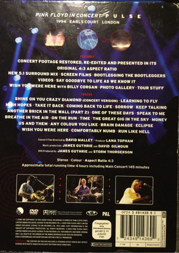 Pulse - Pink Floyd (CD/DVD) music collectible - Main Image 2