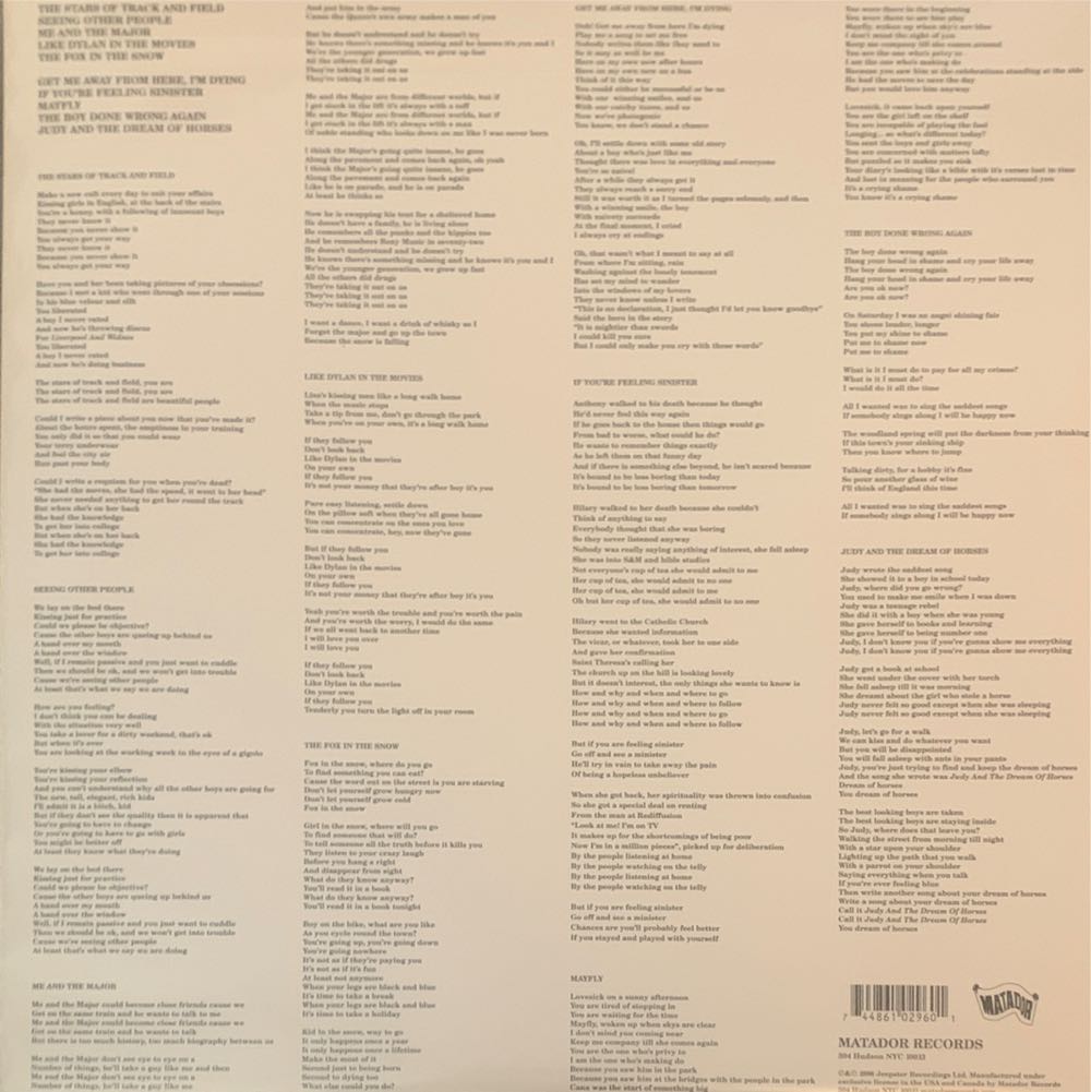 If You’re Feeling Sinister - Belle And Sebastian (12”) music collectible [Barcode 744861029601] - Main Image 2