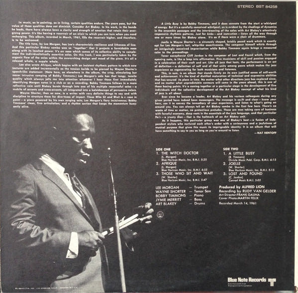 The Witch Doctor - Blakey, Art & The Jazz Messengers (CD) music collectible [Barcode 724352195725] - Main Image 2