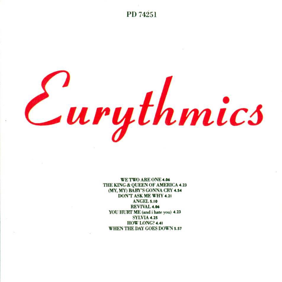 We Too Are One (remastered and expanded) - Eurythmics (CD - 47) music collectible [Barcode 035627425127] - Main Image 2