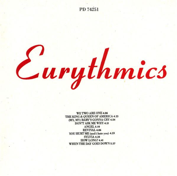 We Too Are One (remastered and expanded) - Eurythmics (CD - 47) music collectible [Barcode 035627425127] - Main Image 3