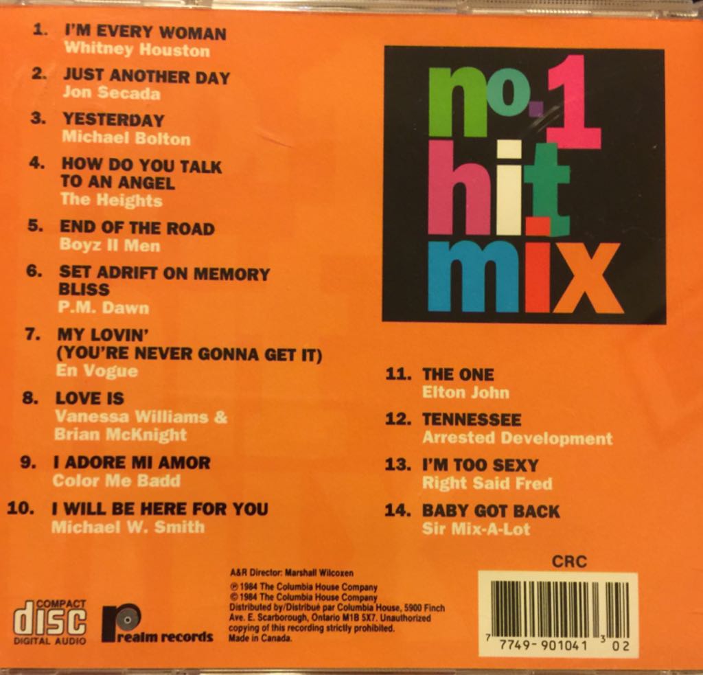 No. 1 Hit Mix - Divers (CD) music collectible [Barcode 777499010413] - Main Image 2