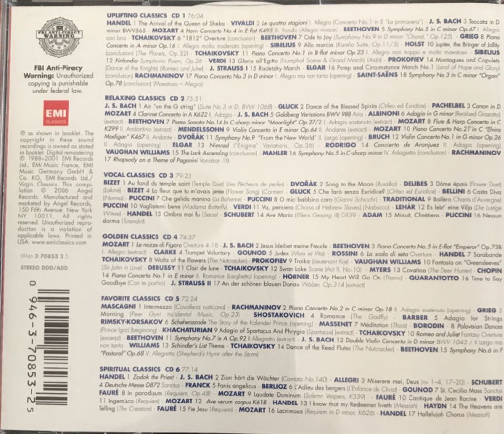 Best Classics 100 - VA (CD) music collectible [Barcode 094637085325] - Main Image 2