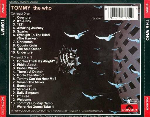 Tommy - Who, The (CD - 75) music collectible [Barcode 3259180007720] - Main Image 2
