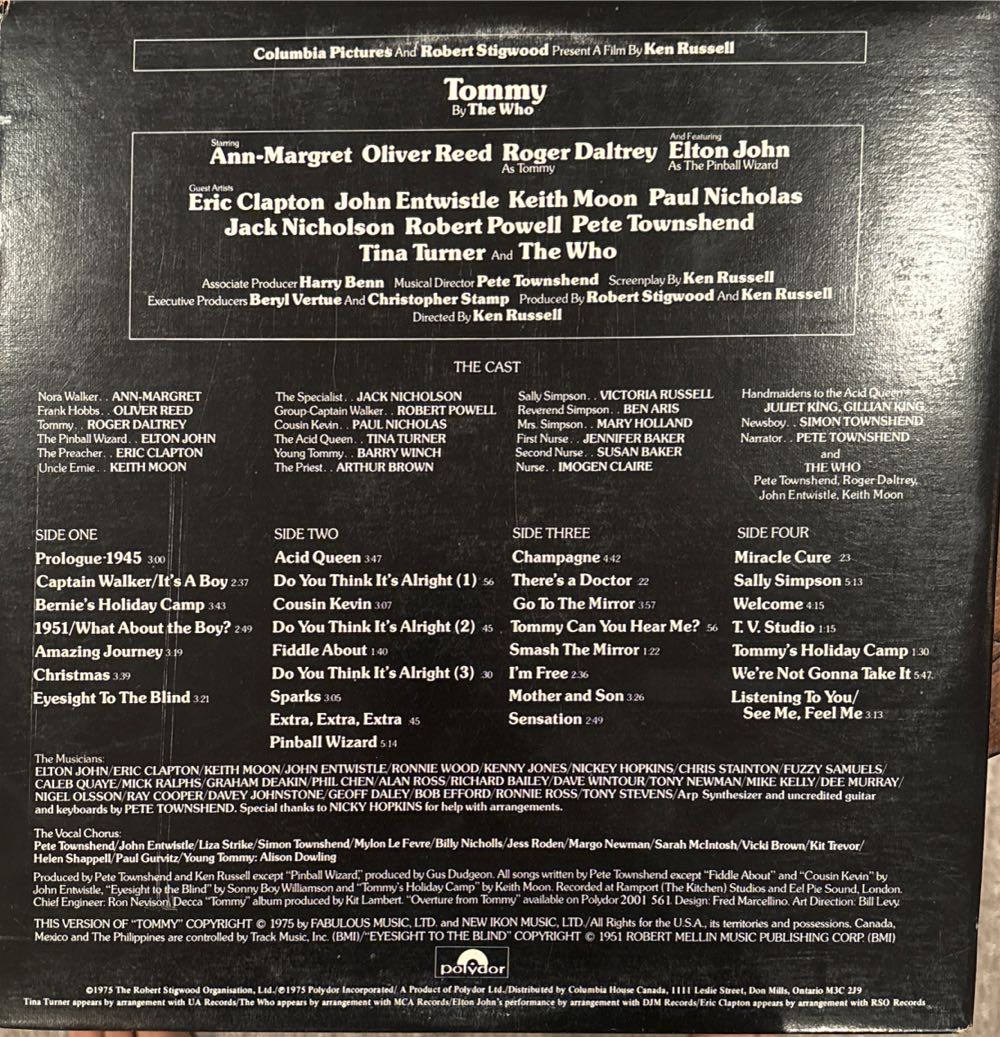 Tommy - Soundtrack (12”) music collectible - Main Image 2