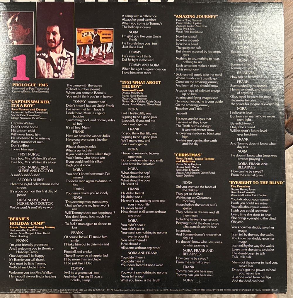 Tommy - Soundtrack (12”) music collectible - Main Image 3