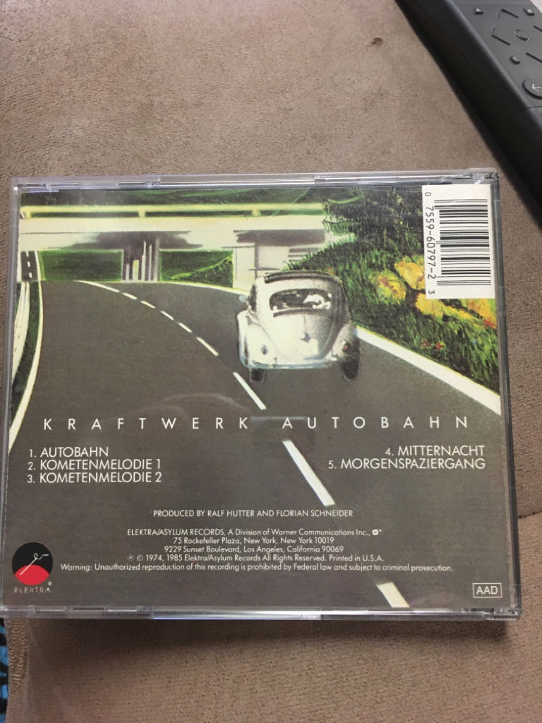 Autobahn - Kraftwerk (CD) music collectible [Barcode 075596079723] - Main Image 2