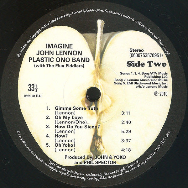 Imagine - Lennon, John (12”) music collectible [Barcode 600753570951] - Main Image 4