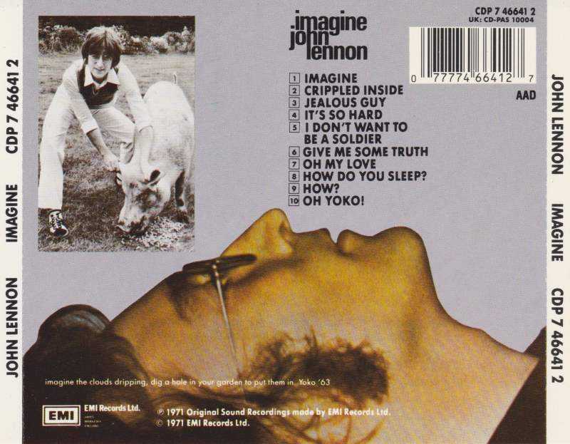 Imagine - Lennon, John (CD - 39) music collectible [Barcode 077774664127] - Main Image 4