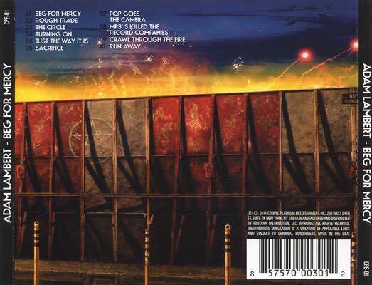 Beg For Mercy - Adam Lambert (CD - 32) music collectible - Main Image 2