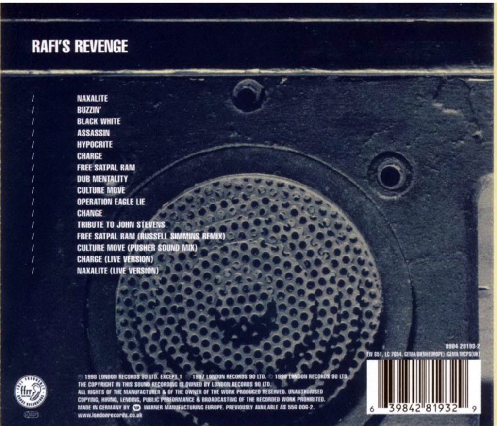 Rafi’s Revenge - Asian Dub Foundation (CD) music collectible [Barcode 639842819329] - Main Image 2