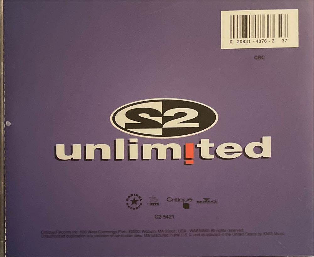 Real Things - 2 Unlimited (CD - 57) music collectible [Barcode 020831487627] - Main Image 2