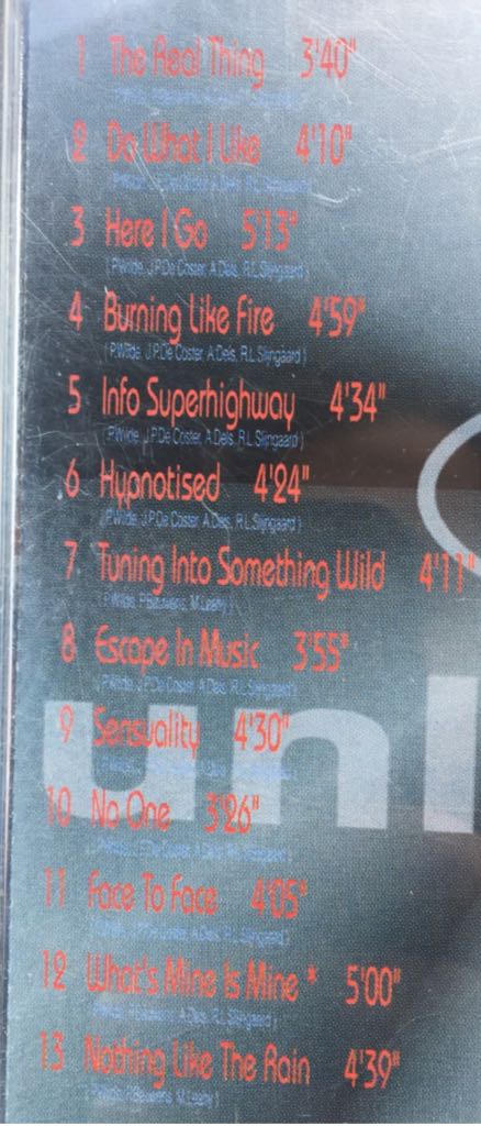 Real Things - 2 Unlimited (CD) music collectible [Barcode 5709862602623] - Main Image 2