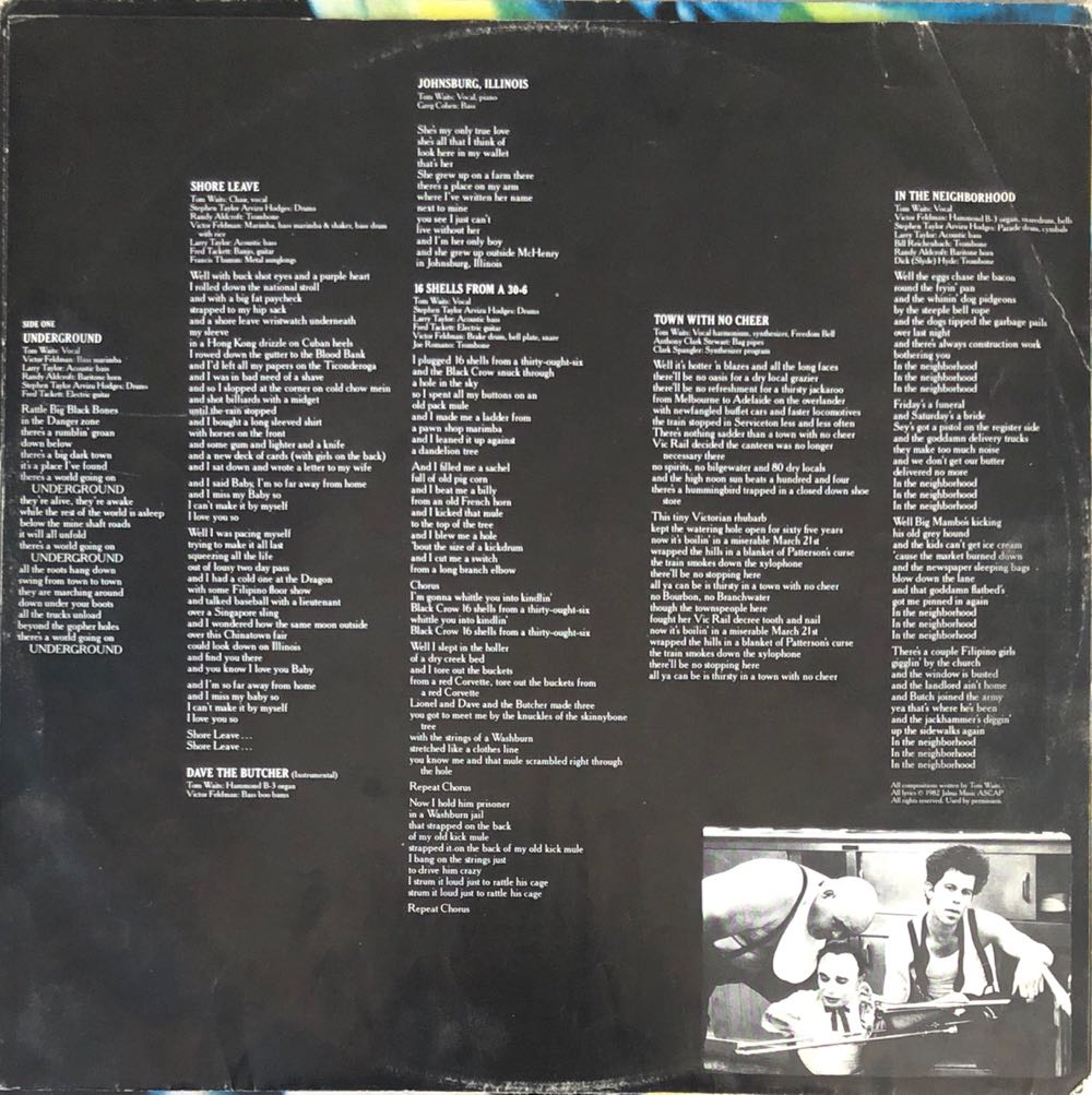 Swordfishtrombones - Tom Waits (12” - 42) music collectible [Barcode 075679009517] - Main Image 3