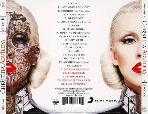 Bionic - Aguilera, Christina (CD) music collectible [Barcode 888837159623] - Main Image 2