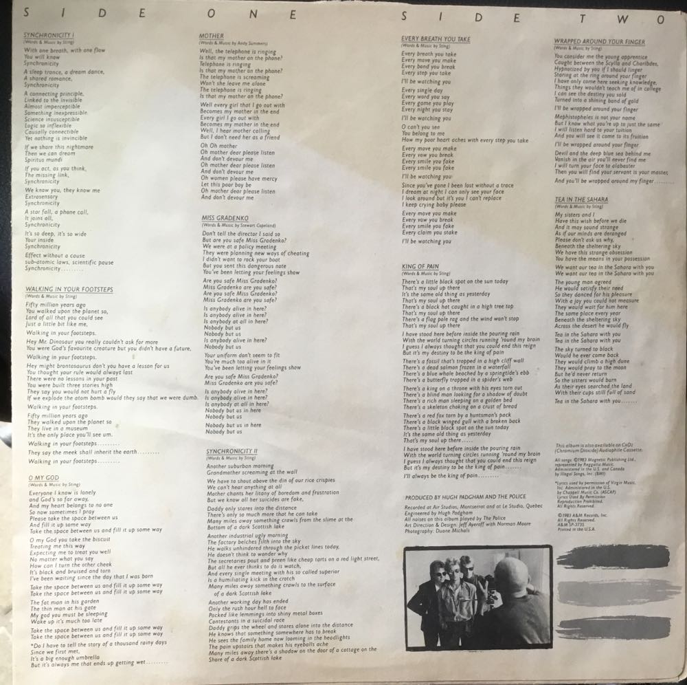 Synchronicity - Police, The (12” - 45) music collectible - Main Image 4