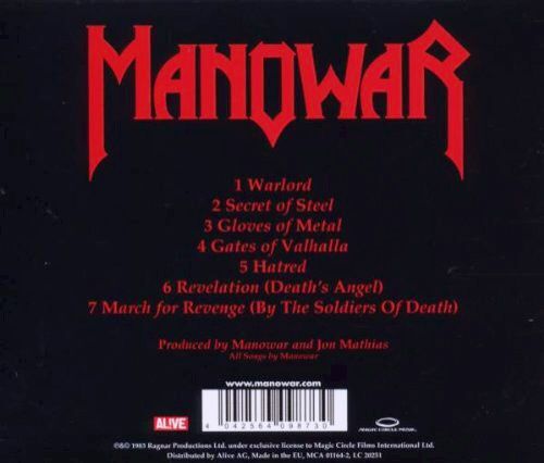 Into Glory Ride - Manowar (CD - 45:05) music collectible [Barcode 720642453827] - Main Image 2