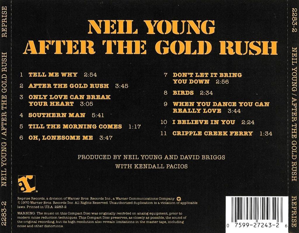 After The Gold Rush - Young, Neil   ‎ (12”) music collectible - Main Image 2