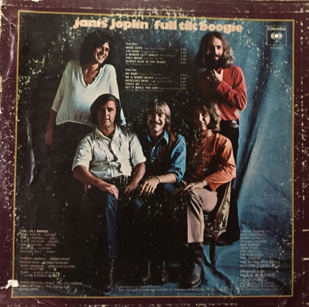 Pearl - Joplin, Janis (12” - 34) music collectible [Barcode 886971594911] - Main Image 2