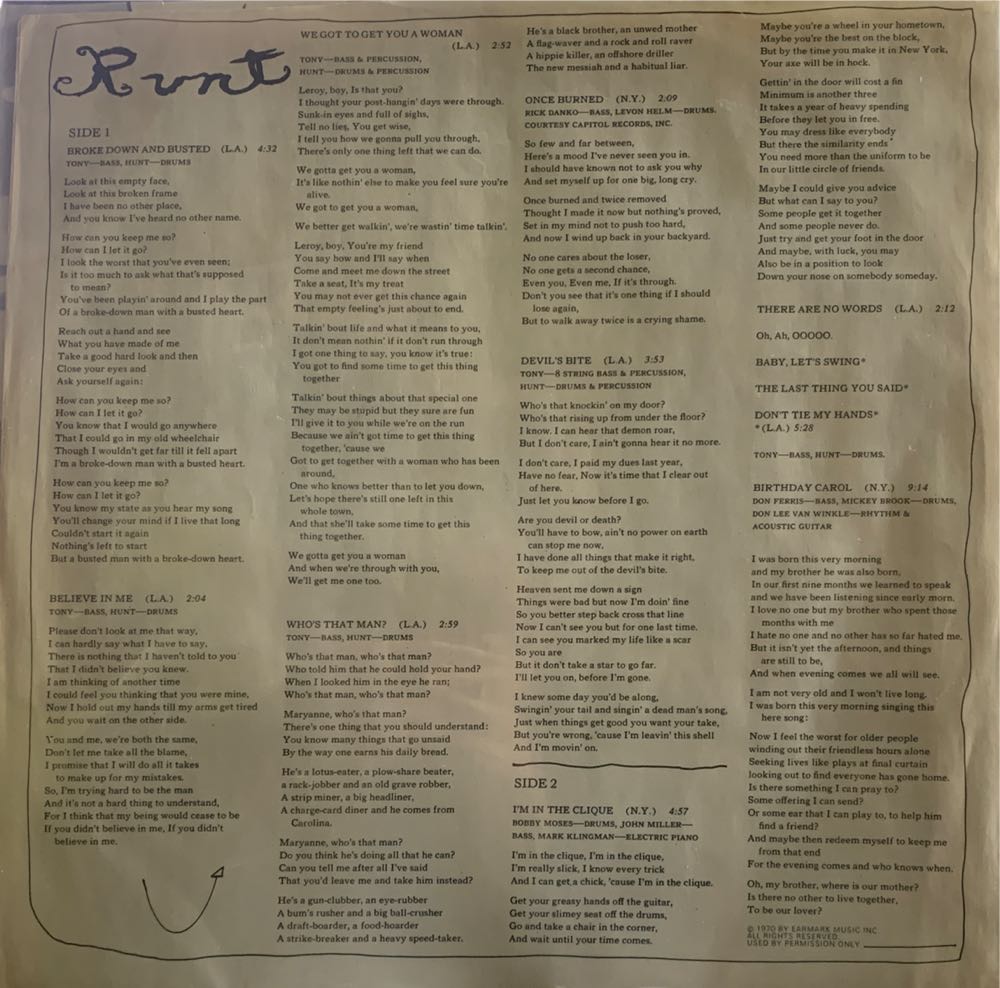 Runt - Rundgren, Todd (CD) music collectible - Main Image 2