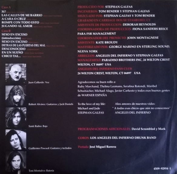 A Cara O Cruz - Ángeles Del Infierno (CD) music collectible [Barcode 745099295424] - Main Image 4