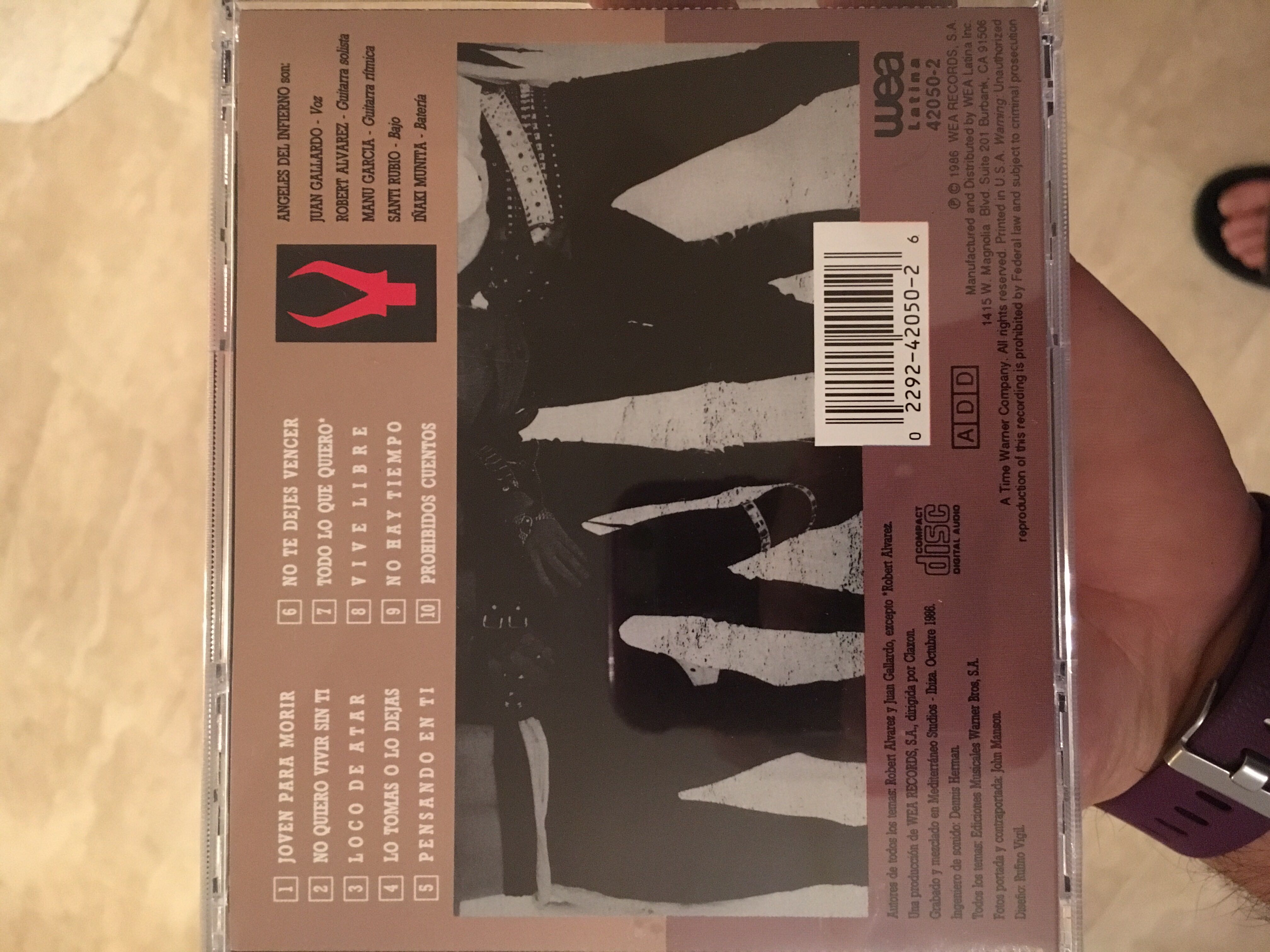 Joven Para Morir - Ángeles Del Infierno (CD) music collectible [Barcode 022924205026] - Main Image 2