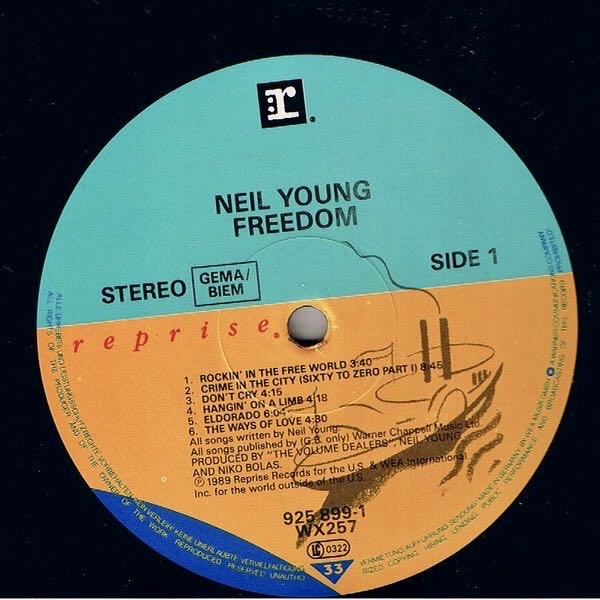 Freedom - Young, Neil-Vinyl LP-Original Pressung (12” - 61) music collectible [Barcode 075992589918] - Main Image 3