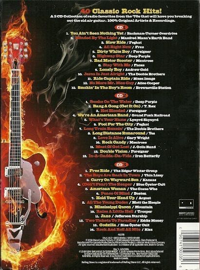 Rolling Stone Presents: The Greatest Hits Of Classic Rock - Various Artists (CD) music collectible [Barcode 096741003356] - Main Image 2