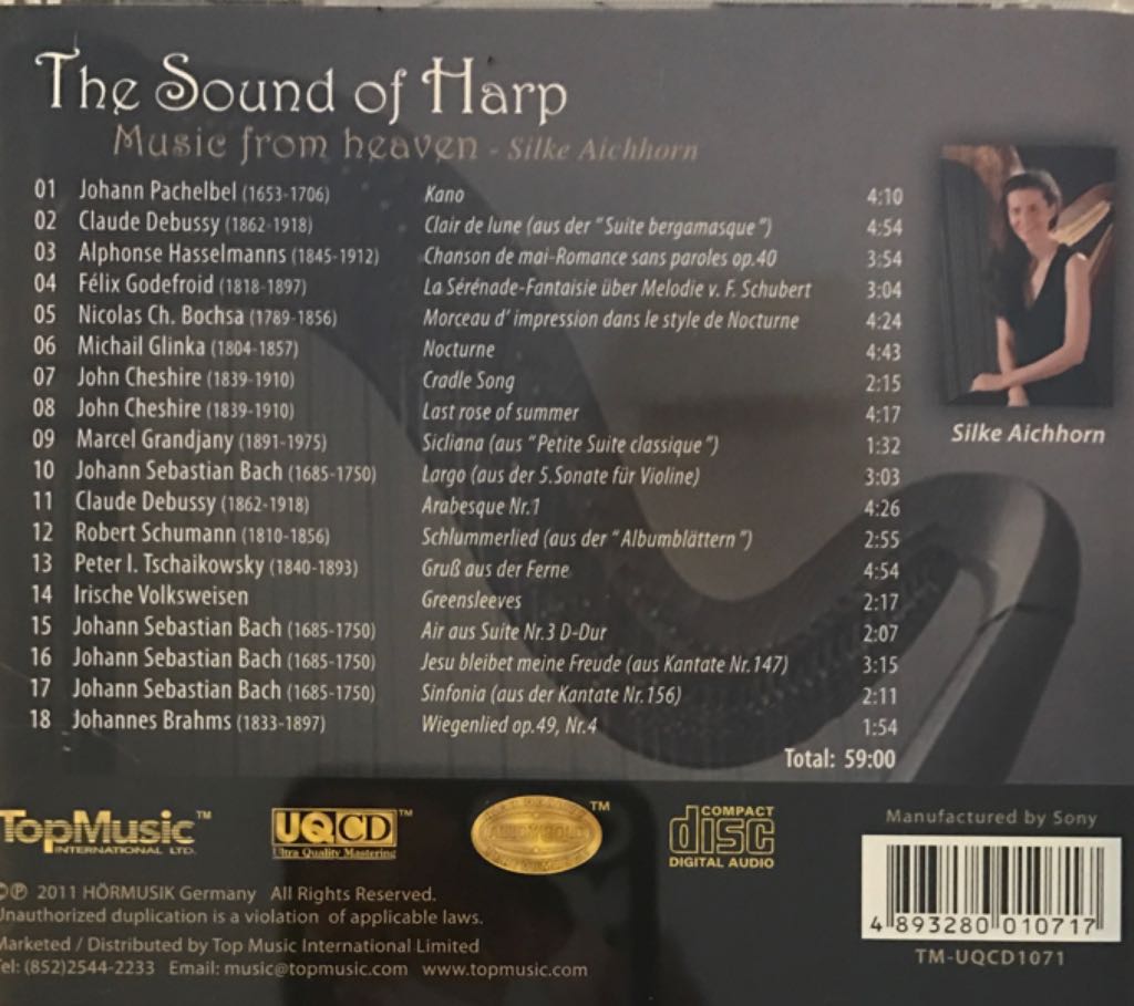 The Sound Of Harp - Silke Aichhorn (CD) music collectible [Barcode 4893280010717] - Main Image 2