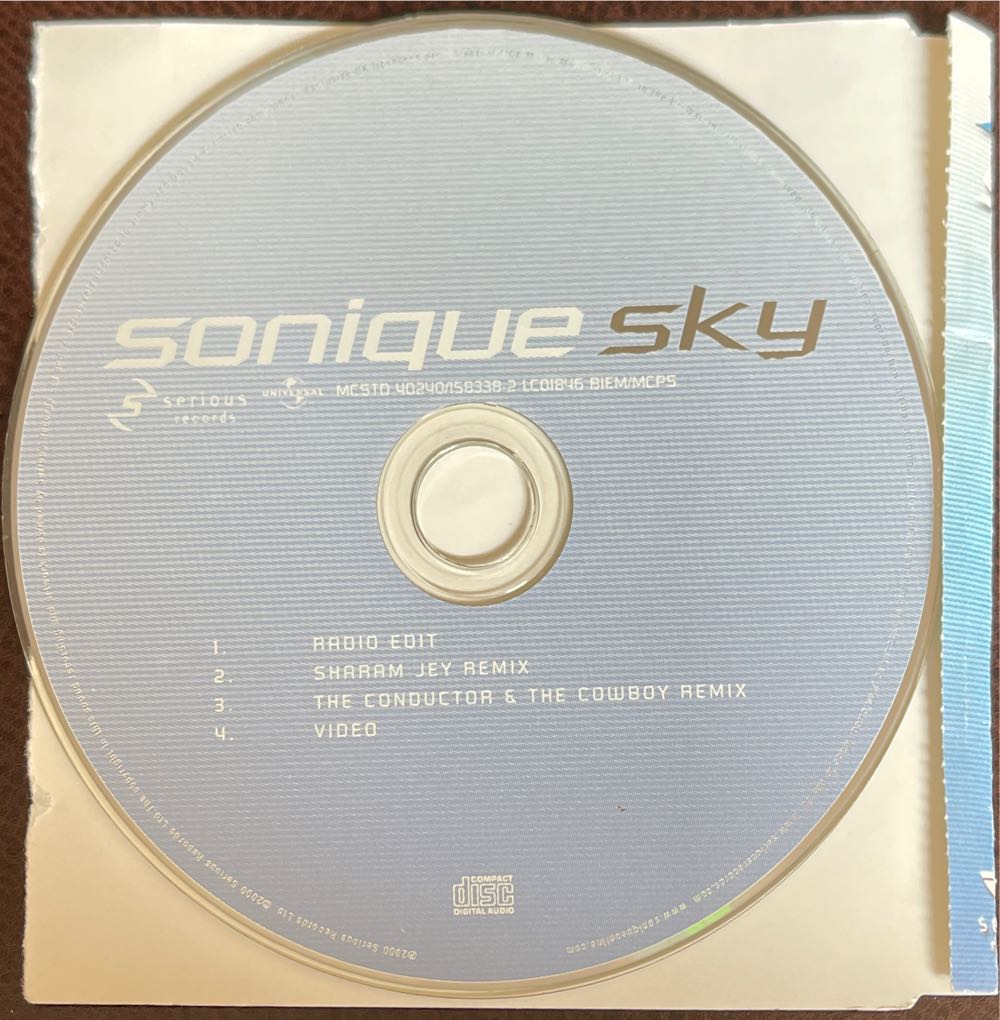 Sky - Sonique (CD) music collectible [Barcode 601215816020] - Main Image 2