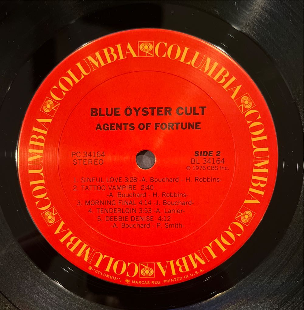 Agents Of Fortune - Blue Oyster Cult (12” - 3635) music collectible - Main Image 4