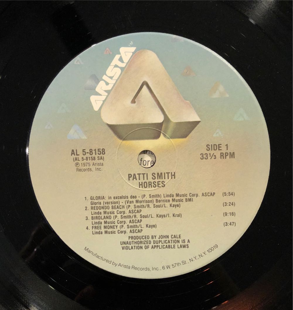 Horses - Smith, Patti (12”) music collectible [Barcode 886919602814] - Main Image 3