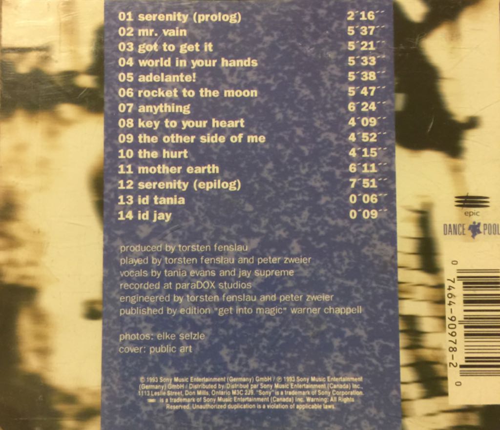 Serenity - Culture Beat (CD) music collectible [Barcode 074649097820] - Main Image 2