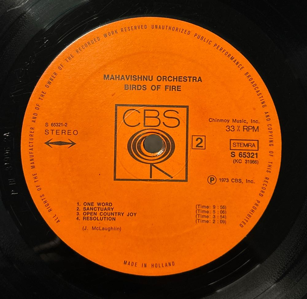 Birds of Fire - Mahavishnu Orchestra with John McLaughlin (CD - 40) music collectible [Barcode 074646608128] - Main Image 4