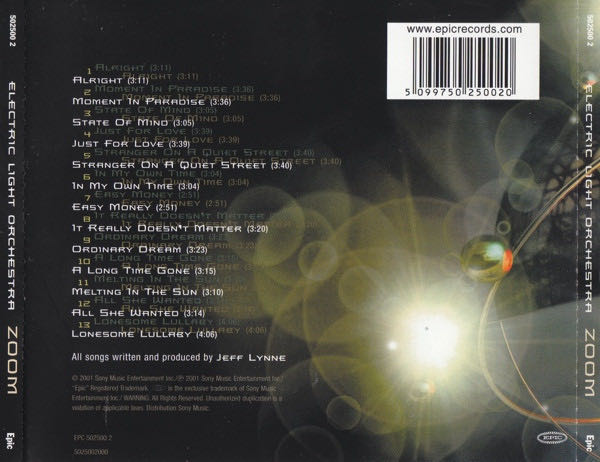 ZOOM - Electric Light Orchestra (CD - 43) music collectible [Barcode 088452000083] - Main Image 2